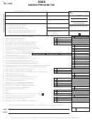 Form K-130 - Kansas Privilege Tax - 2000