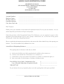 Gross Sales Reporting Form - City Of Baton Rouge