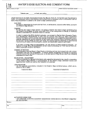 Form 14 - Water's Edge Election And Consent Form - 1999
