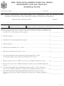 Pine Tree Development Zone Tax Credit Worksheet For Tax Year 2011 - Maine Department Of Revenue