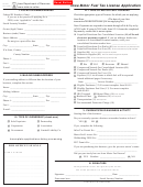 Form 80-001 - Iowa Motor Fuel Tax License Application