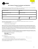Montana Form Vt - Veterans' Program Contribution And Deduction - 2011