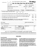 Form Tp-400-a - New York State Short Form Gift Tax Return - 1995