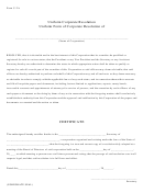 Form U-2a - Uniform Corporate Resolution