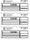 Form Sc 1040-v - Individual Income Tax Payment Voucher - 1999