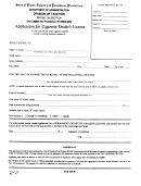 Form T-152 - Application For Cigarette Dealer's License - Rhode Island Division Of Taxation