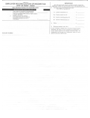 Form Kw-3 - Employer Reconciliation Of Income Tax - City Of Kent - State Of Ohio