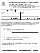 Form 1998rpie - Income And Expense Statement - Agreement To Use The 1999 Tax Commission