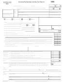 Form 165 - Arizona Partnership Income Tax Return - 1999