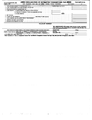Form D-1 - Declaration Of Estimated Tax - City Of Youngstown, 2000