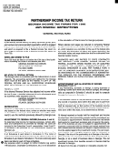 Instructions For Form 700 - Partnership Income Tax - Georgia Department Of Revenue - 1998
