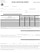 Fillable Form 62a379 - Listing Of Omitted Real Property - 1998 Printable pdf