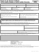 Form 3555l - Request For Tax Clearance Certificate Limited Liability Company Or Limited Liability Partnership - California Secretary Of State