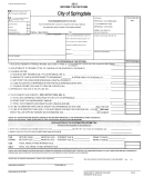 Form Nr - Income Tax Return - City Of Springdale - 2012 Printable pdf