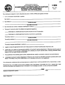 Form I-309 - Nonresident Shareholder Or Partner Affidavit And Agreement Income Tax Withholding - 1997