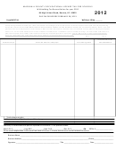 Form Molt-1a - Marshall County Occupational License Tax For Schools - 2012