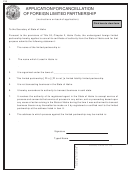 Form 218 - Application For Cancellation Of Foreign Limited Partnership - Idaho Secretary Of State
