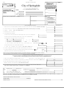 Form Ir - Income Tax Return - City Of Springdale, 1999 Printable pdf