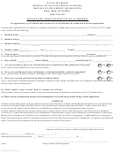 Form Bol-mor Coa - Application For Certificate Of Authority
