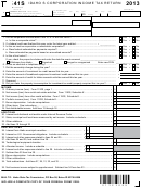 Form 41s - Idaho S Corporation Income Tax Return - 2013, Form Id K-1 - Partner's, Shareholder's, Or Beneficiary's Share Of Idaho Adjustments, Credits, Etc. - 2013