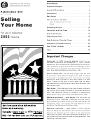 Publication 523 - Selling Your Home - 2002