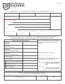 Estate Tax Form 21 - Application For Certificate Of Release Of Ohio Estate Tax Lien