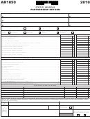 Form Ar1050 - Partnership Return - 2010 Printable pdf