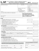 Form L-np - Net Profit Tax Return For Business - City Of Lakewood - 2012