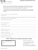 Sos Form Rev 20151110 - Employer Authorization Form
