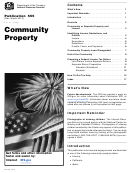 Irs Publication 555 - Community Property