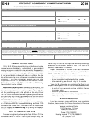 Form K-19 - Report Of Nonresident Owner Tax Withheld - 2010