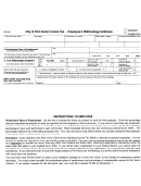 Form Ph-w4 - City Of Port Huron Income Tax - Employee's Withholding Certificate