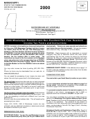 Form 80-100 Instructions - Mississippi Resident And Non-resident/part-year Resident Income Tax Forms - 2000