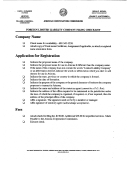 Foreign Limited Liability Company Filing Checklist - Arizona Corporation Comission