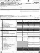 California Schedule K-1 (541) - Beneficiary's Share Of Income, Deductions, Credits, Etc. - 2011