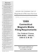 Form Ip 99 (25) - Connecticut Magnetic Media Filing Requirements - 1999 Printable pdf