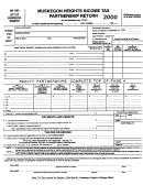 Form Mh-1065 - Muskegon Heights Income Tax Partnership Return - 2000