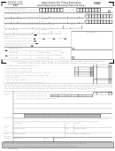 Form 204 - Application For Filing Extension (individual And Fiduciary Returns Only) - 1999