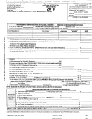 Income Tax Return - City Of Alliance Form - 2010 Printable pdf