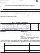 Form 207f Ext Draft - Application For Extension Of Time To File Insurance Premiums Tax Return Nonresident And Foreign Companies - 2014