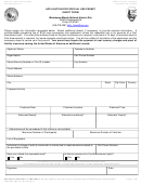 Nps Form 10-930s - Application For Special Use Permit Printable pdf