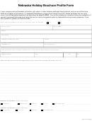 Wp Form 129 - Nebraska Holiday Brochure Profile Form
