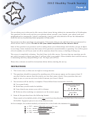 Form A - Healthy Youth Survey - 2012 Printable pdf
