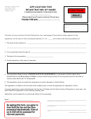 Application For Registration Name (foreign Business Corporation) - Secretary Of State Office