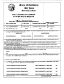 Form Llc-9 - Limited Liability Company Certificate Of Merger - California Secretary Of State