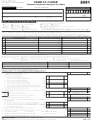 Form Ct-1120cr - Combined Corporation Business Tax Return - 2001