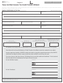 Fillable Form 25-121 - Texas Certified Investor Tax Credit Transfer Affidavit Printable pdf