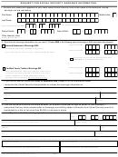 Form Ssa-7050-f4 - Request For Social Security Earnings Information