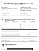 Form Il-700-h - Illinois Household Employer's Tax Return For Calendar Year 2001