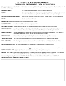 Alaska State Automated Payment Tax Division Enrollment Form Instructions